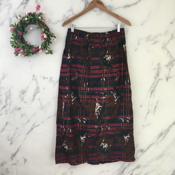 🐕SOLD🦆VTG Dogs Hunting Birds Wrap Skirt - Picture 7 of 8